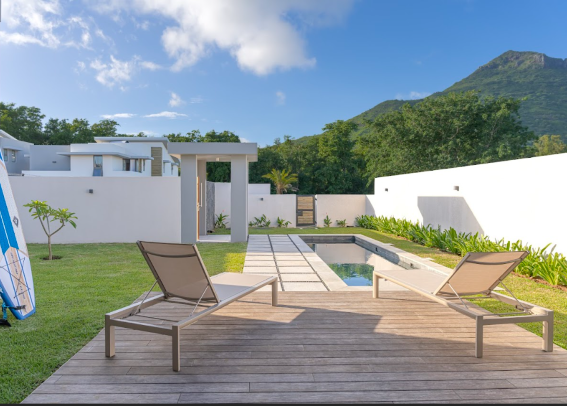 Splendide villa 215m2 de 4 chb à Cap Tamarin