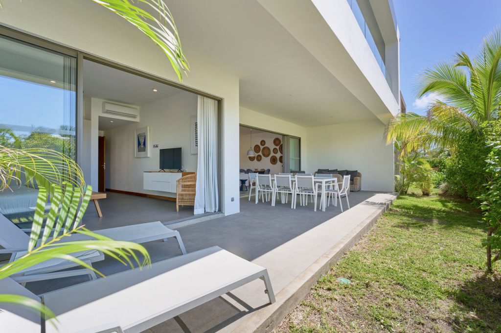 Appart rez de jardin 137m2 à Grand Gaube