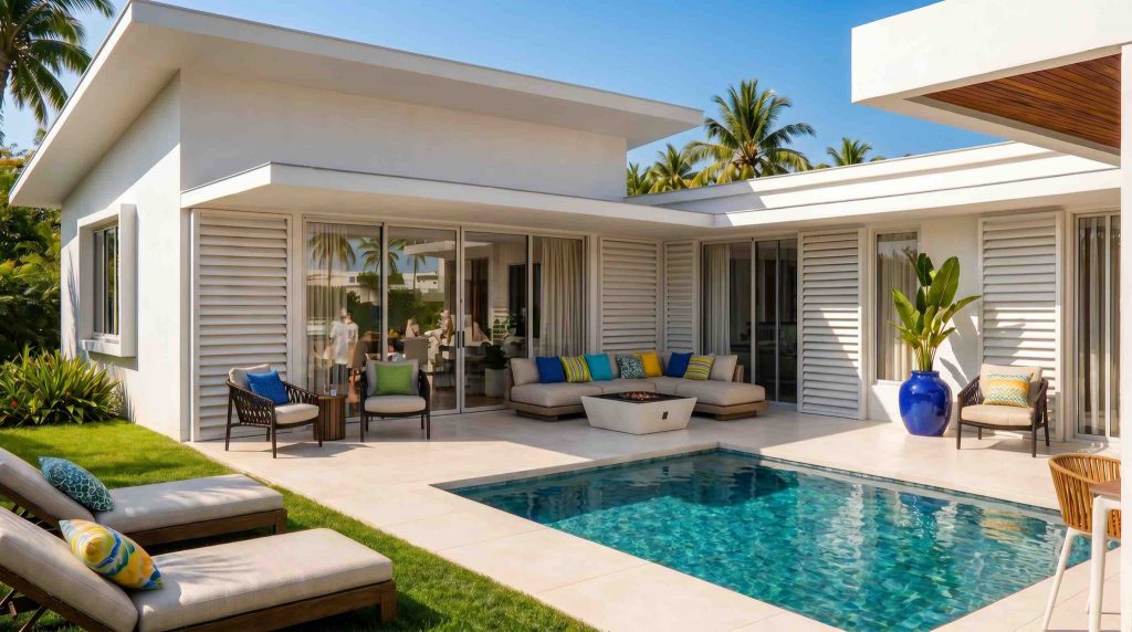 Villa Plain-pied 3 CHB avec piscine Trou aux Biches