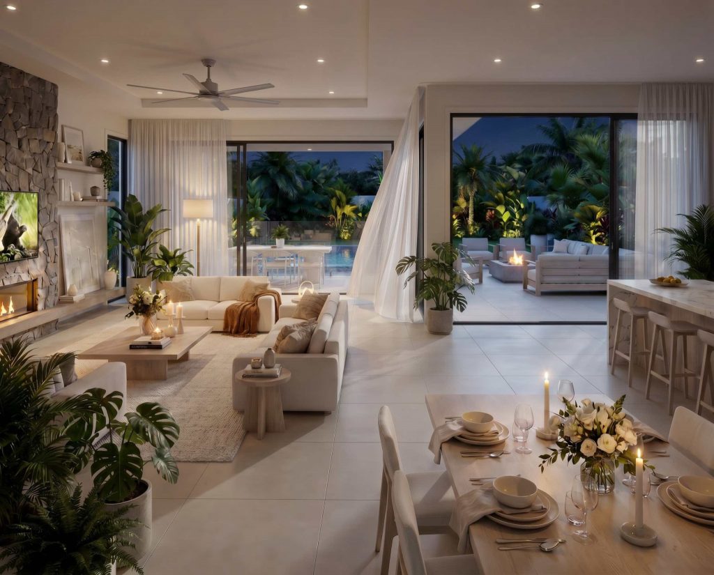 Villa à étage 4 CHB avec piscine Trou aux Biches